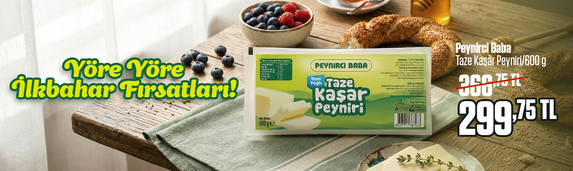 Peynirci Baba Kaşar Peyniri Kampanyası